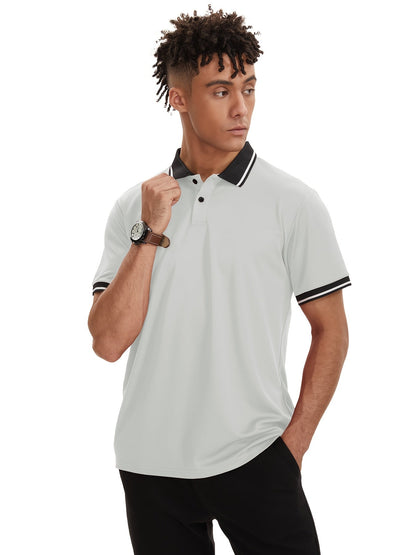 Men's Polo Shirts 6-Pack Short Sleeve Golf Sport Casual Summer Outdoor T-Shirt – Moisture-Wicking Breathable Polo for Men, Mixed Colors, Sizes S-XXL