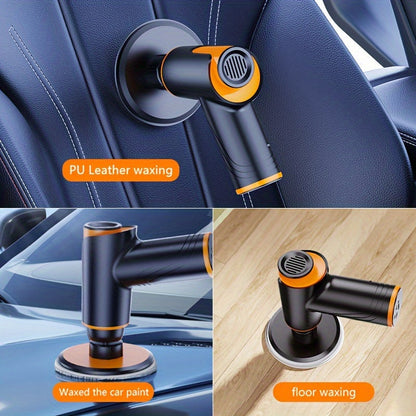 100W Cordless Car Polisher & Waxing Machine – Rechargeable Wireless Buffer for Scratch Repair, Car Detailing & Waxing, Portable Compact Polisher for Car Enthusiasts