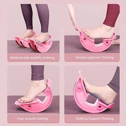 Calf Stretcher Foot Pedal for Balance Flexibility Training Muscle Massage & Yoga – Durable ABS Non-Slip Foot Rocker for Plantar Fasciitis Achilles Tendon Relief – Blue Black Pink Yellow, 1/2/3pcs