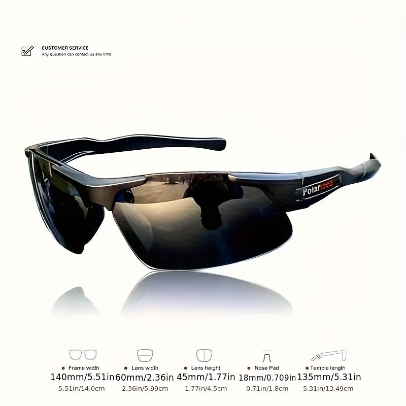 Polarized Driving Sunglasses 3 Pack Half Frame Anti-Glare UV400 Protection for Men and Women Outdoor Sports