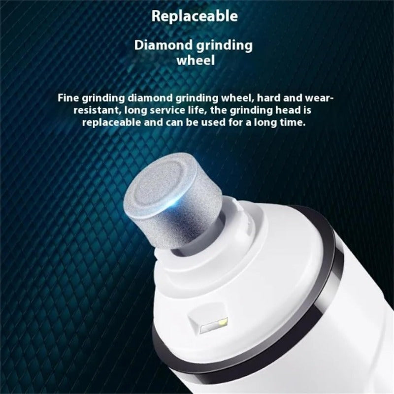Rechargeable Pet Nail Grinder Low Noise Low Vibration for Dogs and Cats – USB Charge LED Display Safe Grooming Tool