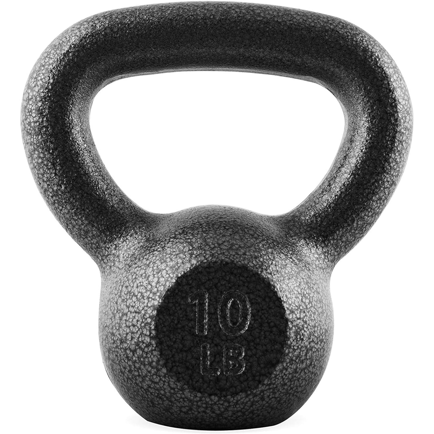 Cast Iron Kettlebell Hammerstone Painted – Flat Bottom, Wide No-Slip Grip, Home & Gym Strength Training, Full Body Workout & CrossFit, 10-50 LB Weight Options for Men & Women