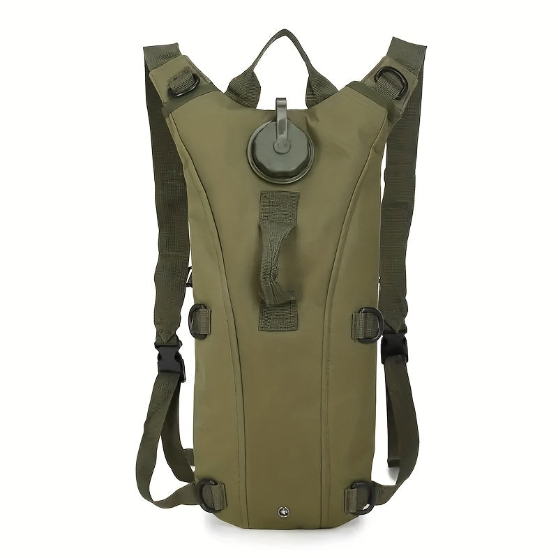 Hydration Backpack with 101oz Water Bladder Tactical Lightweight Pack for Hiking Biking Running Climbing – Adjustable Straps Large Capacity Black Green