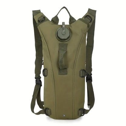 Hydration Backpack with 101oz Water Bladder Tactical Lightweight Pack for Hiking Biking Running Climbing – Adjustable Straps Large Capacity Black Green