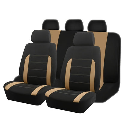Car Seat Covers Full Set 5-Seat Universal Fit – Breathable Wear-Resistant Fabric with Foam Cushioning for SUV, Sedan, Minivan & Truck – All-Season, 10 Color Options – Velora