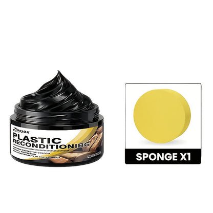 Car Plastic Restorer & Tire Brightening Cream – Universal Auto Refurbishing Cream for Dashboard Interior Trim Tires, Prevents Aging & Fading, Long-Lasting Shine & UV Protection for All Vehicles