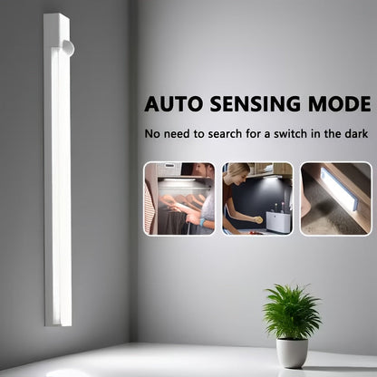 Motion Sensor LED Cabinet Light USB Rechargeable – Smart Wireless Under Cabinet Lighting, 3-Speed Dimming, Night Light for Kitchen, Bedroom, Closet, Stairs, Hallway – 6 Pack or 3 Pack