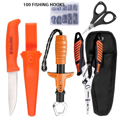 Fishing Knife Set 7/23/104/107 Piece – Stainless Steel Fillet Boning & Gutting Knives with Line Cutter, Camping Cutting Carving Tool Kit, Perfect Fisherman Gift for Men