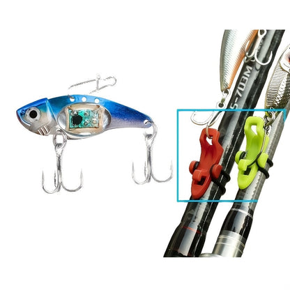 Electronic Fish Shaped Fishing Lure with LED Light, Sound & Vibration – Aluminum Alloy Bait Attracts Fish from 500 Meters, Outdoor Fishing Equipment for Bass, Saltwater & Freshwater – 1/2/3/4 Pack