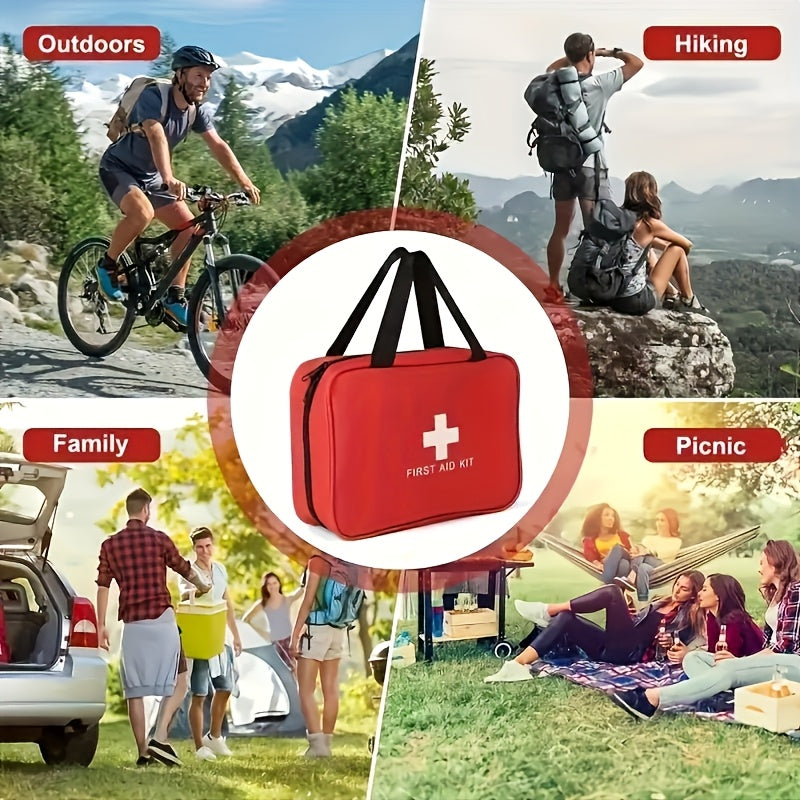 Outdoor First Aid Kit 22-Piece Emergency Survival Medical Pack for Camping Hiking Hunting Travel Backpacking – Portable Waterproof Bag with Essential Gear