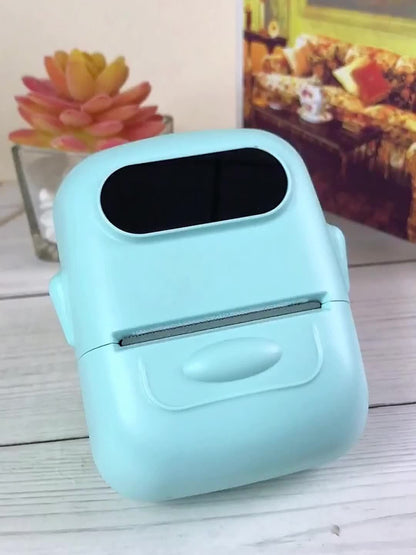 P50 Portable Bluetooth Thermal Label Printer – Wireless Mini Label Maker for Home, Office, Retail, Clothing, Jewelry & Food, Compatible with Android & iOS, Includes 40x30mm White Label Roll