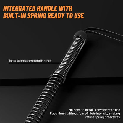 Cordless Battle Rope 2-Piece Set for Home Gym Arm Strength Aerobic Cardio Muscle Training Low-Impact Workout Fitness Equipment for Men and Women