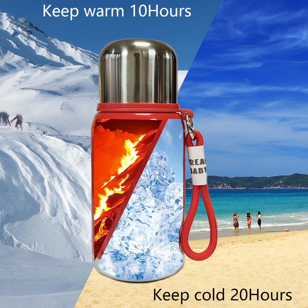 316 Stainless Steel Vacuum Insulated Thermos Cup Dopamine Color All Metal Water Bottle Keeps Drinks Hot and Cold for Work School Camping Sports Travel Portable Fashionable Tumbler Red Black Blue White