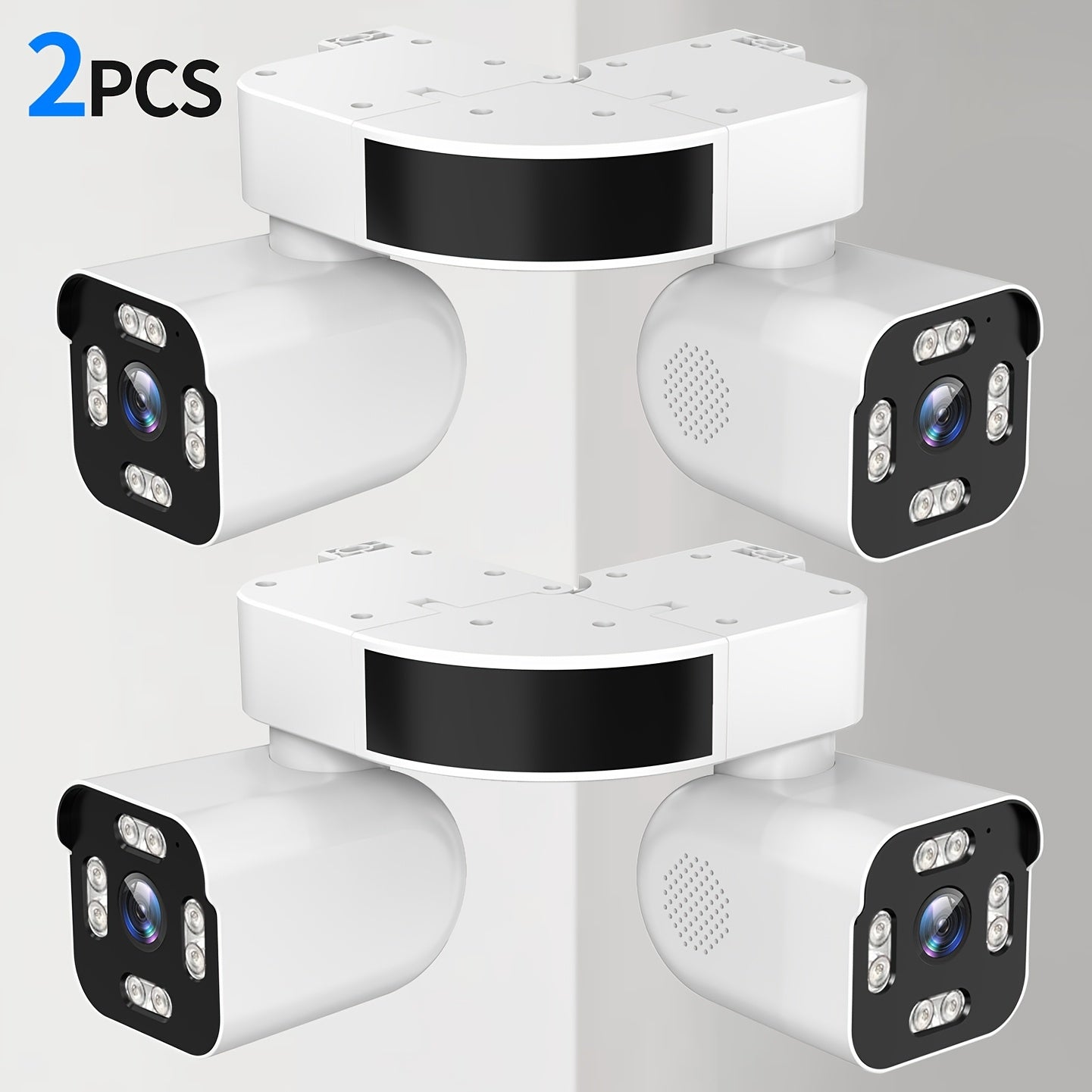 Dual Lens PTZ Security Camera Outdoor WiFi – 360° Pan Tilt Zoom 5MP, 10x Electric Zoom, Motion Detection, Two-Way Audio, Siren Alarm, Color Night Vision, App Control, Home Surveillance Camera