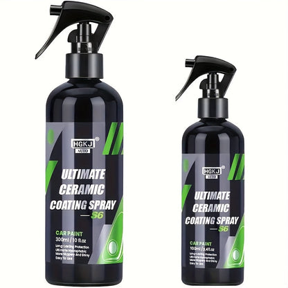 Ceramic Car Coating Spray – High-Gloss Paint Protection & Coating Renewal Agent, Fast-Acting Multi-Functional Ceramic Shield Spray for Car, Truck & SUV Paint, Glass & Trim