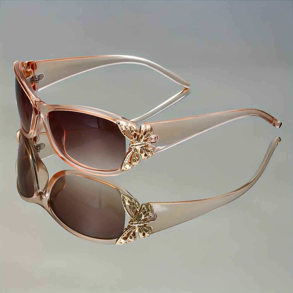 Butterfly Gradient Color Fashion Glasses for Women & Men – High-End Trendy Casual Eyewear, Multifunctional Stylish Sunglasses for Daily Wear & Outdoor Use