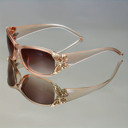 Butterfly Gradient Color Fashion Glasses for Women & Men – High-End Trendy Casual Eyewear, Multifunctional Stylish Sunglasses for Daily Wear & Outdoor Use