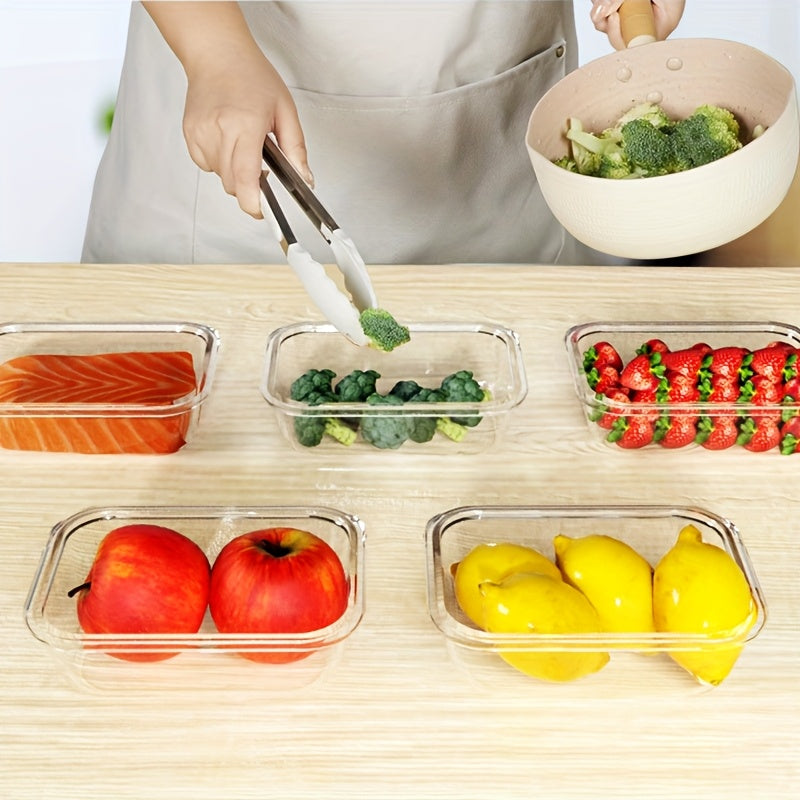 Glass Food Storage Containers with Lids 20-Piece Set, Stackable Airtight Meal Prep Containers, Oven Microwave Refrigerator & Dishwasher Safe, Space-Saving Kitchen Organization – 10 Containers + 10 Lids