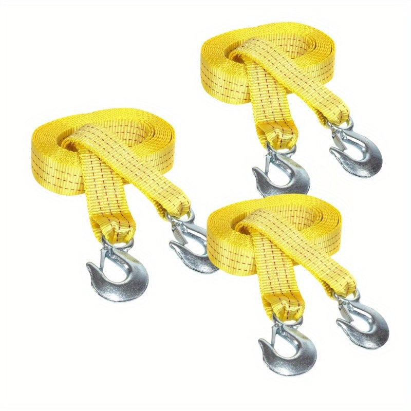 Heavy Duty Recovery Tow Strap 11000 LBS 4M/13FT – Forged Steel Hook Trailer Winch Strap for Off-Road Vehicle Rescue, Emergency Towing for SUV Truck Pickup 4x4, Essential Off-Road Recovery Kit