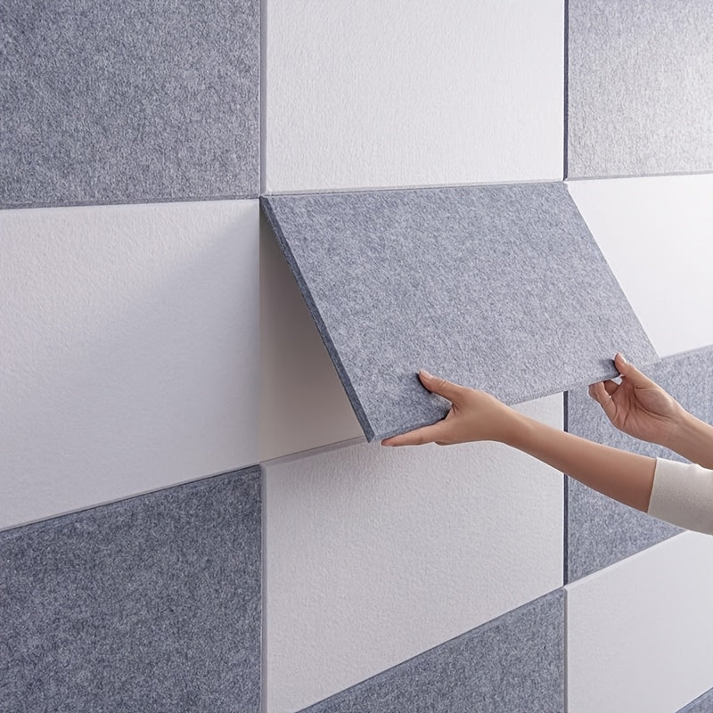 Acoustic Foam Panels 6 Pack 12x24x0.4 Inch Self-Adhesive Soundproof Wall Tiles – High-Density Sound Absorbing Panels for Home Studio, Office, Bedroom & Recording Room – 9 Colors – Velora