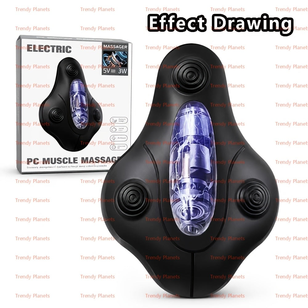 Electric Pelvic Floor Trainer – Cordless Kegel Cushion Device with 6 Vibration Modes for Pelvic Floor Exercises & Muscle Relaxation, Quiet Rechargeable Fitness Equipment for Men & Women at Home