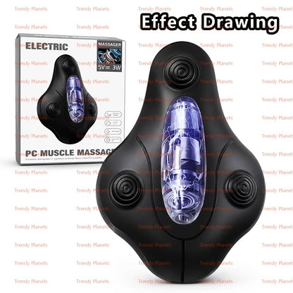 Electric Pelvic Floor Trainer – Cordless Kegel Cushion Device with 6 Vibration Modes for Pelvic Floor Exercises & Muscle Relaxation, Quiet Rechargeable Fitness Equipment for Men & Women at Home