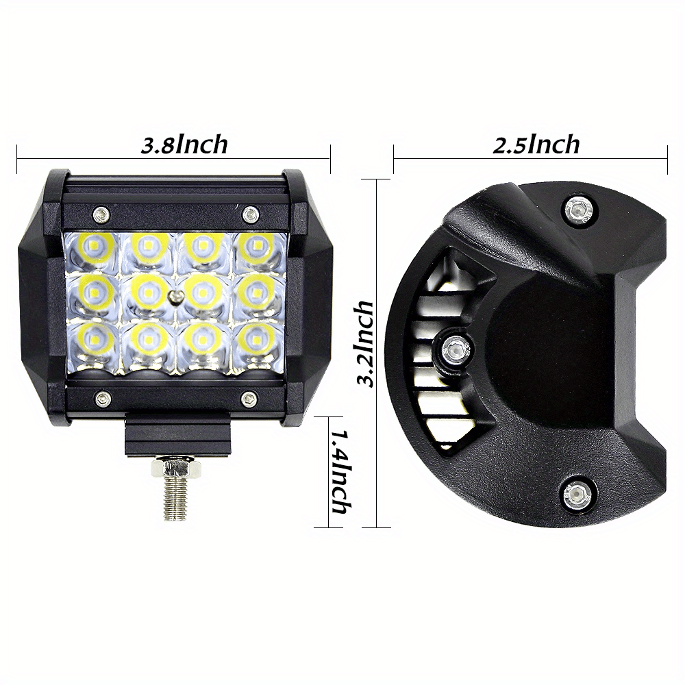 LED Work Light Bar Kit for Off-Road Truck Jeep SUV UTV ATV Tractor – 22" & 10" Light Bar + 4" LED Pods, 2000-3000 Lumens, 12-24V, No Battery Required, Multiple Configurations
