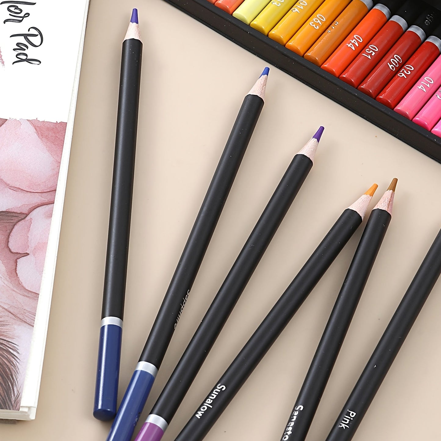 72 Color Oil-Based Colored Pencils Set for Adults Artists and Beginners Vivid Pigment Art Supplies for Drawing Sketching Coloring Creative Projects Back to School