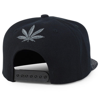 Rasta MJ Leaf 3D Embroidered Flat Bill Snapback Cap – Hip Hop Reggae Hat, Adjustable Snapback, One Size Fits Most, Unisex Streetwear Baseball Cap