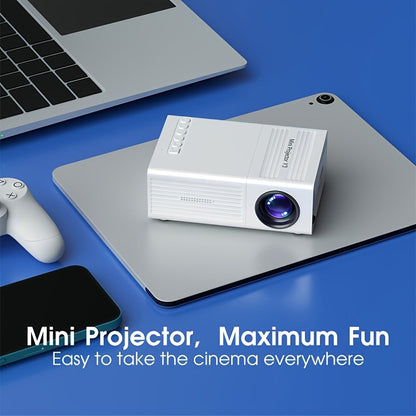 Mini Portable Projector 4K Support 720P Native LCD – Home Theater & Outdoor Movie Projector Compatible with iPhone Android Laptop USB HDMI for Gaming Movies Presentations