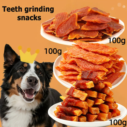 High Protein Dog Treats Chicken Duck Jerky Grain-Free Training Rewards Sausage Dental Health Low Fat Easily Digestible Medium Large Breeds Gift Box Multi-Flavor Sets