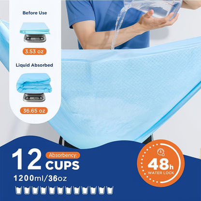 Extra Large Dog Pee Pads 58x32 Inch 40 Count Disposable Puppy Training Pads Super Absorbent Leak Proof for Dogs Cats Adult Incontinence