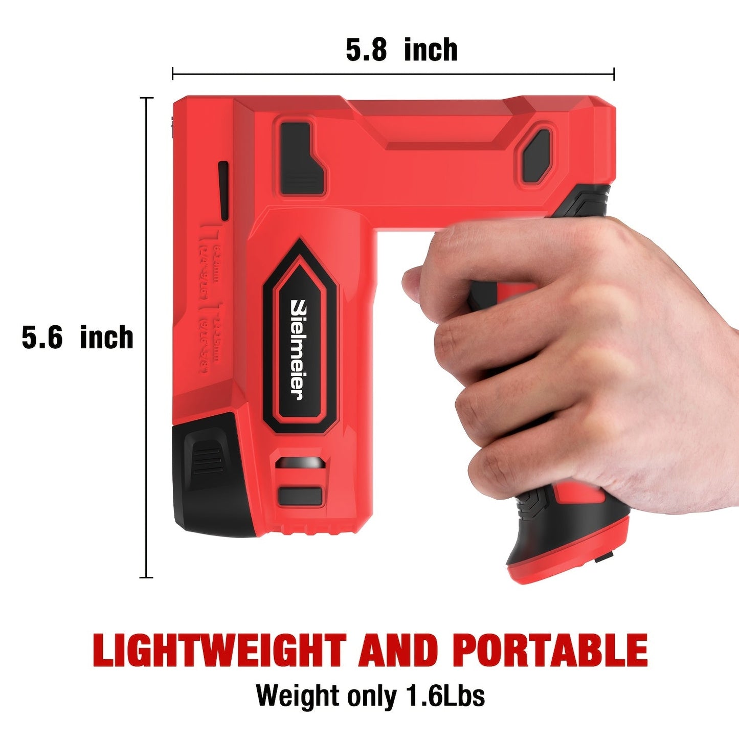 Cordless 2-in-1 Brad Nailer & Stapler Gun 20V – No Compressor Needed, Battery & Charger Included, Safety Guard, 1600/2000 Nails & Staples for Carpentry, Upholstery & DIY