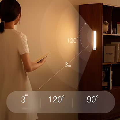 USB-C Rechargeable LED Motion Sensor Cabinet Lights 3 & 6 Pack – Wireless Magnetic Under Cabinet Night Light with 3 Modes for Kitchen, Closet, Stairs, Hallway & Bathroom, 10cm/20cm/30cm