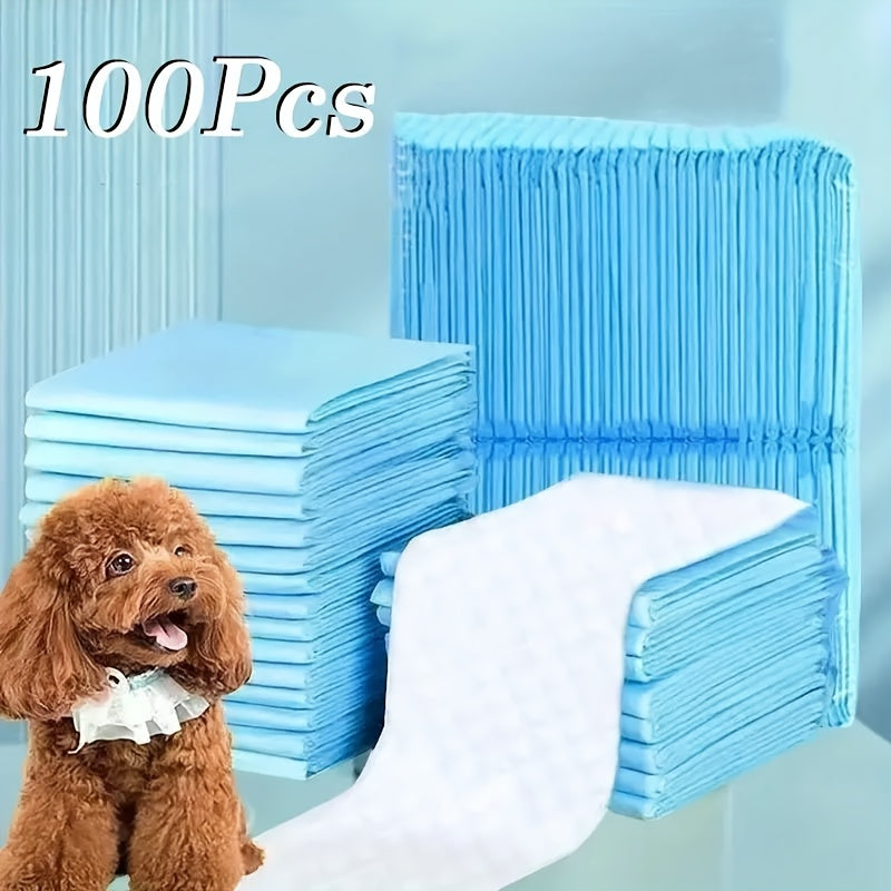 XXXL Disposable Dog Pee Pads 6-Layer Super Absorbent - Waterproof Odor-Resistant Training Pads for Small Large and Elderly Dogs, Bulk 80 & 100 Count, Leak-Proof Puppy Potty Pads