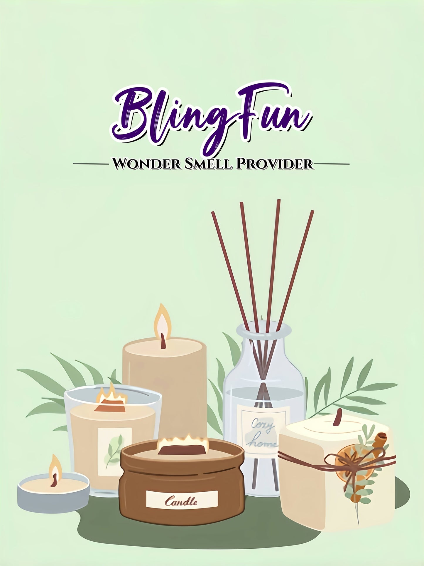 BlingFun Gel Candle Making Kit – 400g Clear Jelly Wax 4 Colors, 20pcs Pre-Tabbed Wicks, 20pcs Stickers, 5pcs Wick Holders, DIY Scented Candle Supplies for Beginners Home Decor Craft Gift