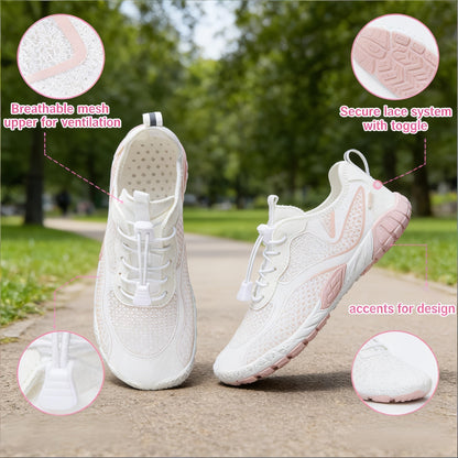Women's Barefoot Water Shoes Wide Toe Box – Lightweight Non-Slip Breathable Aqua Shoes for Beach, Pool, Hiking & Walking, Athletic Minimalist Footwear US Size 6-11, Multiple Colors