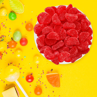 Cherry Slices Jelly Candy 2 Pound Bulk Bag – Sugar-Dusted Chewy Cherry Gummy Candy, ~90 Pieces, Perfect for Candy Buffets, Parties, Holiday Celebrations & Gifting