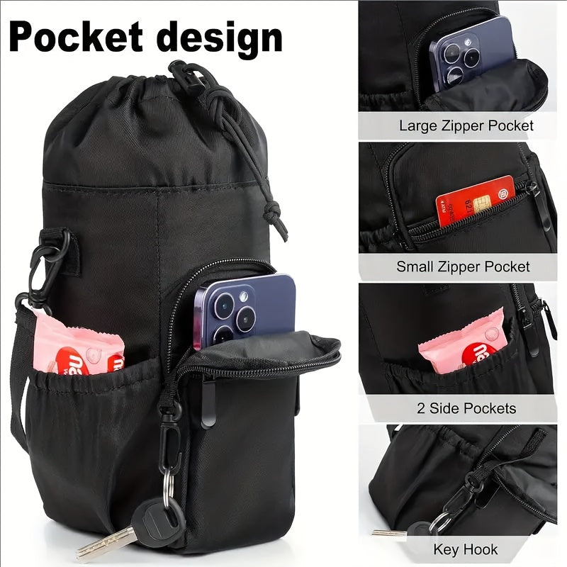 Crossbody Sling Bag One Shoulder Daypack – Lightweight Multi-Function Phone Bag with Adjustable Strap, Durable Fabric, for Outdoor Sports, Hiking, Travel, Fitness, Daily Use – Men & Women