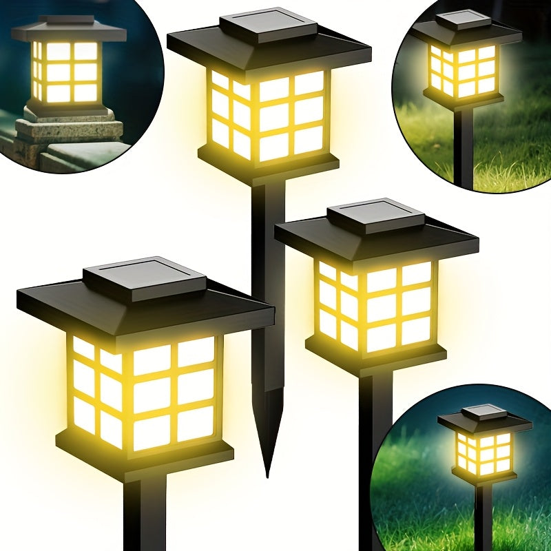 Solar Outdoor Garden Lights 6/12/24 Pack IP44 Waterproof | Warm White Colorful LED Landscape Pathway Lights for Yard Courtyard Patio Holiday Decoration – Auto On/Off