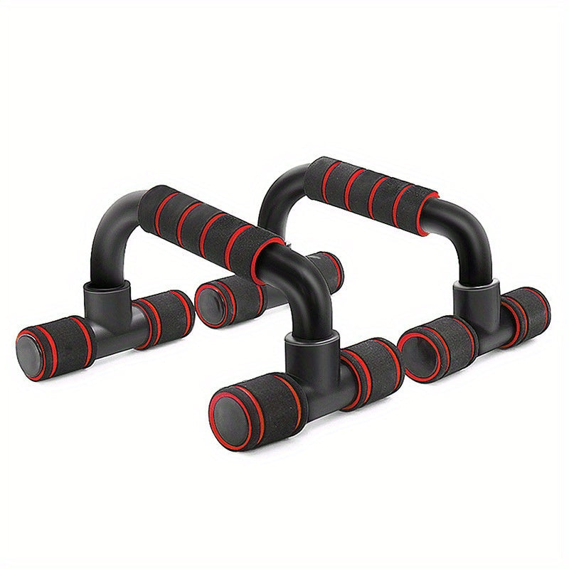 Ergonomic Push-Up Bars Non-Slip 300 Lbs Textured Foam Grips Portable Strength Training Push Up Stands for Home Gym Workout Wrist Support Easy Assembly Fitness Gift Blue Red Green