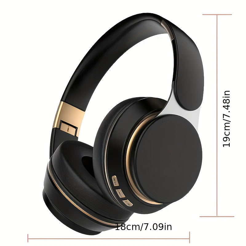 Wireless Over-Ear Headphones Foldable Bluetooth Headset with Mic, FM Radio, TF Card, 3.5mm AUX Cable, Soft Earpads, Noise Cancelling for Travel Home Office PC Phone – Green White Blue Red