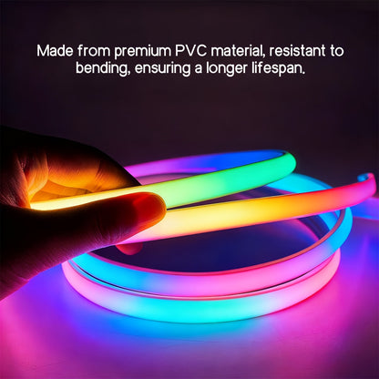 LED Neon Strip Lights with Remote Control – Color Changing RGB Atmosphere Light for Room, TV, Kitchen, Cabinet, Halloween, Christmas & Birthday Party Home Decoration – 3M, Multi-Pack Options