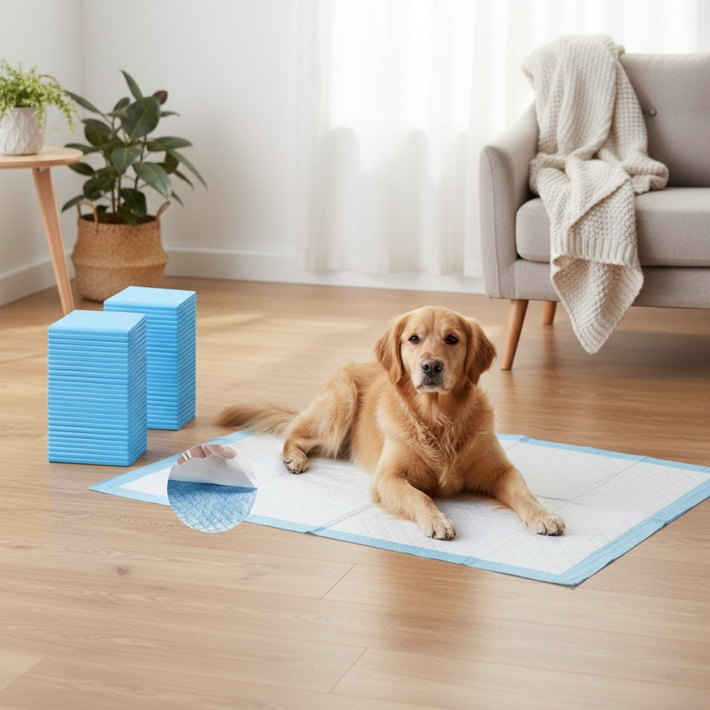 Extra Large Puppy Training Pads – Super Absorbent Leak-Proof Odor-Resistant Pet Pads for Potty Training & Accident Management, XXL 34x28 Inch & XL 24x24 Inch, 50-200 Count