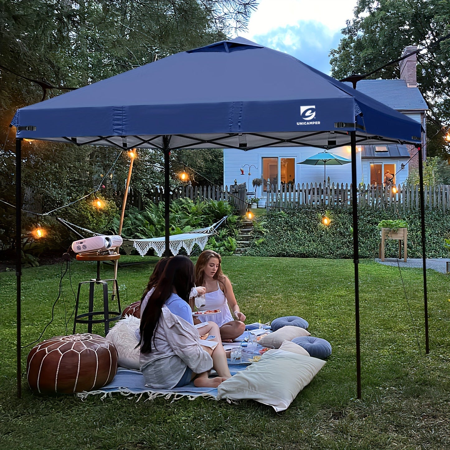 10x10 Pop Up Canopy Replacement Top Cover with Air Vent – Waterproof UV-Resistant Canopy Top for Straight Leg Tents, All-Season Outdoor Sun Shade for Garden, Patio & Camping, 11 Colors (Top Only)