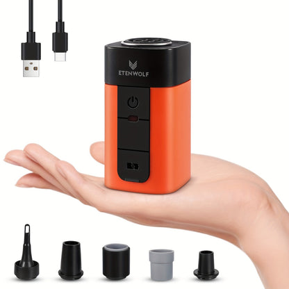 Portable Electric Air Pump 2600mAh USB Rechargeable – Super Fast Inflation for Air Mattress, Swimming Ring, Vacuum Storage Bags & Sleeping Bags, Compact Lightweight Camping Outdoor Pump