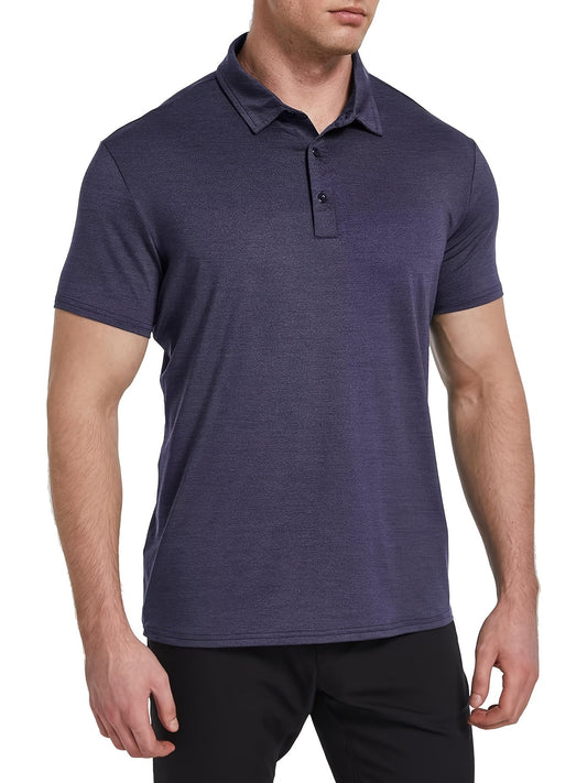 Men's Polo Shirts 5-Pack Moisture Wicking Performance Short Sleeve Golf Shirt – Athletic Casual Collared T-Shirt for Men S-XXL