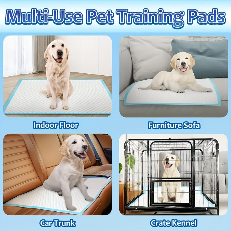 XXXXL Dog Pee Pads 34"x28" – Super Absorbent Leak-Proof Odor-Control Disposable Pet Training Pads, Bulk Pack for Dogs Puppies & Cats, Easy Potty Training & Accident Protection