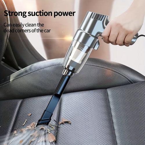 Corded Car Vacuum Cleaner 3KPa Suction Handheld Lightweight – 3M Cord, Single-Point Exhaust, One-Click Dust Cup Empty for Cars, Trucks & Home Cleaning – No Battery Needed