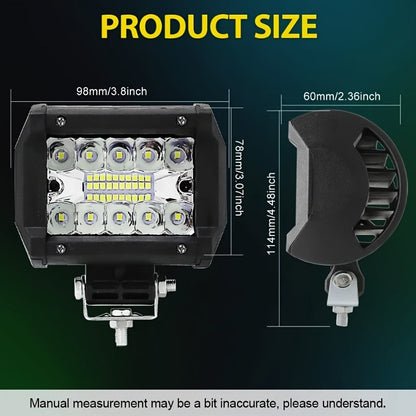 LED Work Light Bar Kit for Off-Road Truck Jeep SUV UTV ATV Tractor – 22" & 10" Light Bar + 4" LED Pods, 2000-3000 Lumens, 12-24V, No Battery Required, Multiple Configurations
